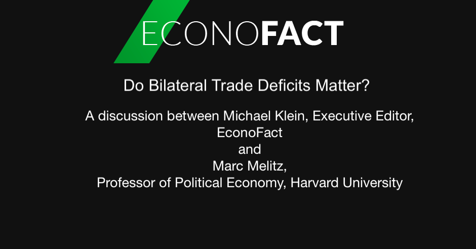 Do Bilateral Trade Deficits Matter? (VIDEO)