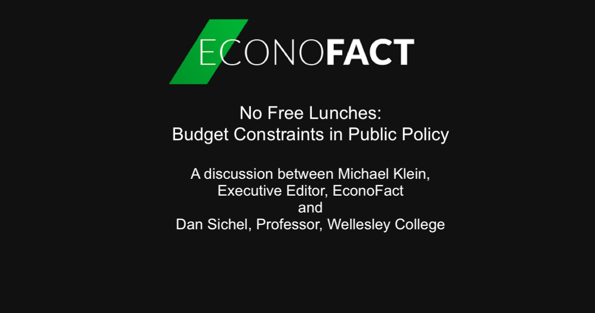 No Free Lunches: Budget Constraints in Public Policy (VIDEO)